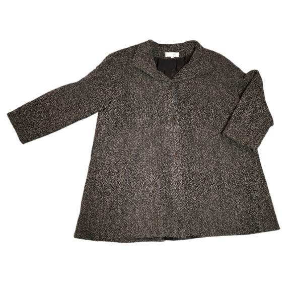 Sandro grey wool plus size coat. - Picture 10 of 16